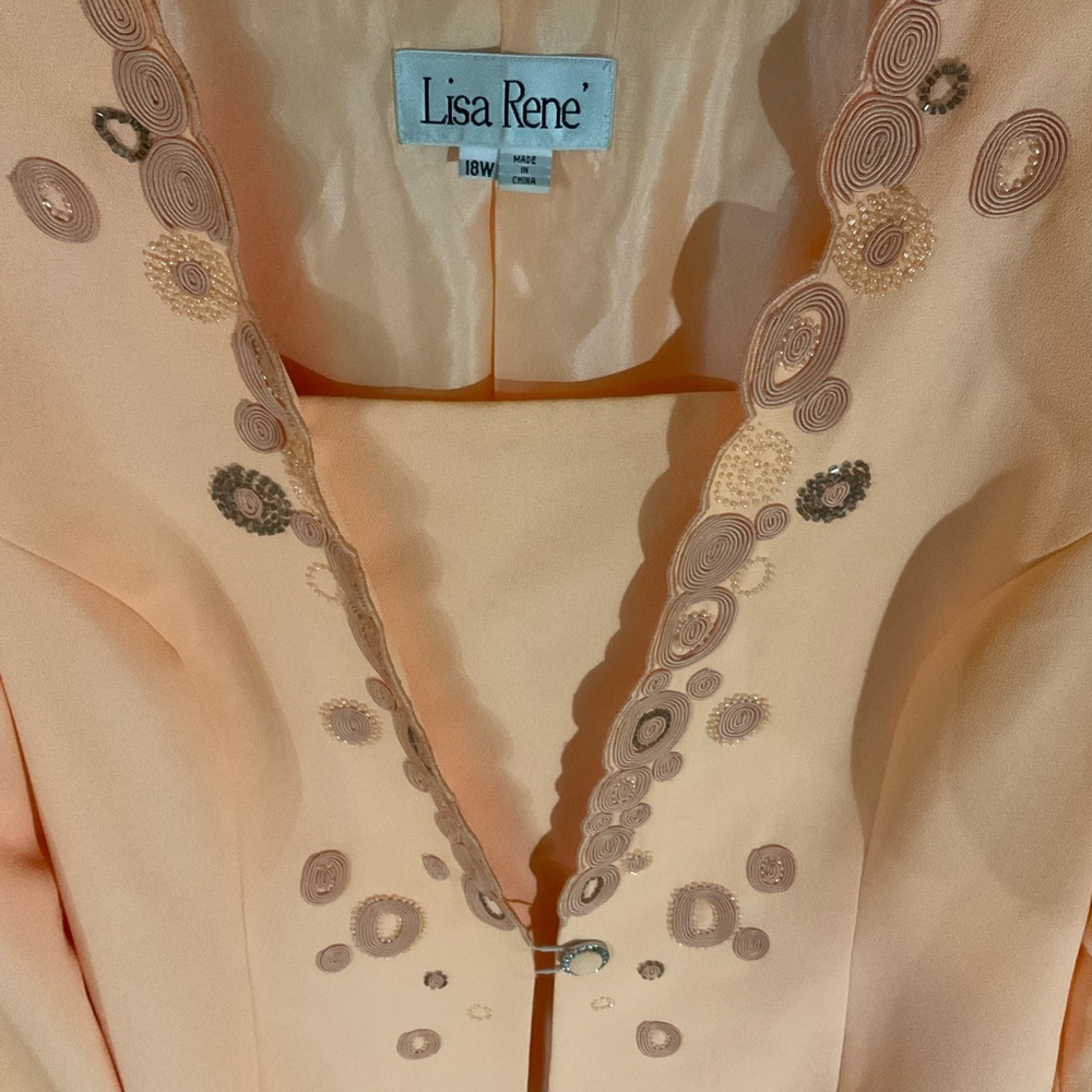 Lisa Rene Melon Women 2pc Skirt Set  18W C2 - Picture 5 of 7